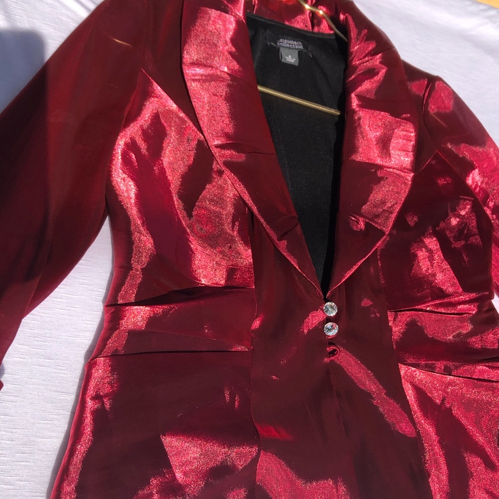 Sparkly Red Women Suit